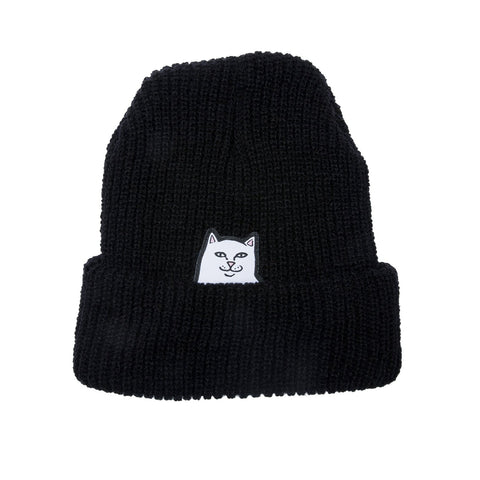 Ripndip Lord Nermal Ribbed Beanie - Black