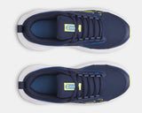 Under Armour Boys' GS UA Surge 5 Running Shoes - Academy / Aegean Blue / Flash Light - 408