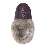 Manitobah Women's Tipi Suede Moccasin - Plum
