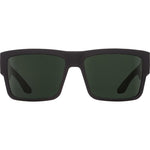 Spy Cyrus Sunglasses - Black Soft Matte - HD Plus Grey Green Polar