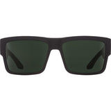 Spy Cyrus Sunglasses - Black Soft Matte - HD Plus Grey Green Polar
