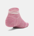 Under Armour Unisex UA Essential 6-Pack Socks - Tourmaline Pink / Stone - 673