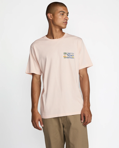 RVCA Mens Exotica SS Tee - Peach