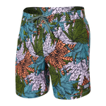 Saxx Mens Betawave 7" Swim Shorts -  Sub Tropic - Multi