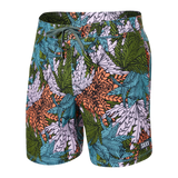 Saxx Mens Betawave 7" Swim Shorts -  Sub Tropic - Multi