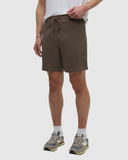 Tentree Mens Mullan Organic Cotton Front Zip Short - Timber