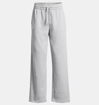 Under Armour Women's UA Rival Fleece Straight Leg Pant - Mod Gray Light Heather / White - 011