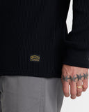 RVCA Mens Dayshift Long Sleeve Thermal Shirt - Black