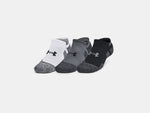 Under Armour Unisex UA Performance Tech Pro 3-Pack Socks - Castlerock / White / Black - 025