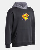 Under Armour Boys' Rival Fleece Graphics Hoodie - Anthracite / Titan Gray / Outrageous Orange - 016