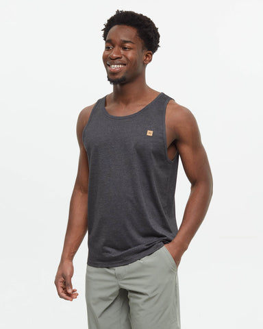 Tentree Mens Pender TreeBlend Tank - Meteorite Black Heather