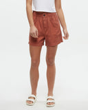 Tentree Women's Cascades Relaxed High Rise Pull-on Short - Clay Tile