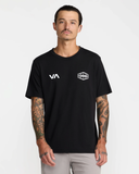 RVCA Mens World Hex Short Sleeve Tee - Black