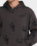 RVCA Mens Dani Hiller Hoodie - Pirate Black