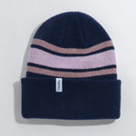 Coal The Haines Recycled Wool Beanie - Navy/Purple