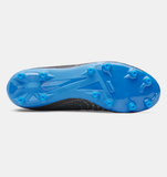 Under Armour Unisex UA Magnetico Select 5 FG Soccer Cleats - Black / Castlerock / Blue Atlantis - 001
