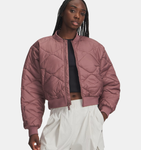 Under Armour Women's UA Heritage Bomber Jacket - Maroon Mist - 651