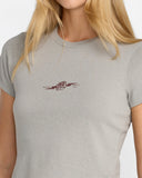 RVCA Women's 411 Tee - Sky Grey