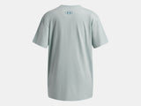Under Armour Girls' UA Tech™ Block Logo SS Tee - Enamel Blue / Boundless Blue - 477