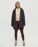 Tentree Womens Nimbus Insulated Rain Jacket - Meteorite Black
