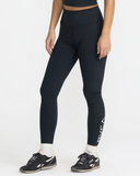 RVCA Womens Essential Logo Leggings - Black