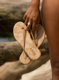 Roxy Womens Gabbie Flip-Flops Sandals - Tan