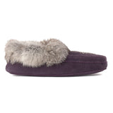 Manitobah Women's Tipi Suede Moccasin - Plum