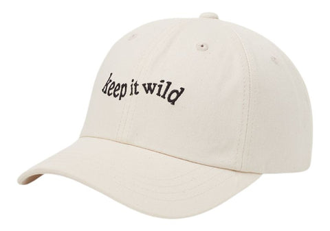 Tentree Slogan Peak Hat - Undyed Keep it Wild