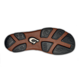 OluKai Mens Moloā Leather Shoes - Black / Toffee
