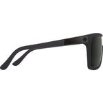 Spy Flynn Sunglasses - Soft Matte Black - Happy Gray Green
