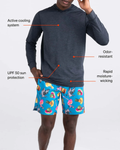 Saxx Mens Droptemp™ All Day Cooling Print Hoodie