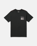 RVCA Mens Glitch Short Sleeve Tee - Pirate Black