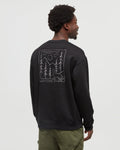 Tentree Mens Boreal Wolf Crew - Meteorite Black/Cloudburst Grey