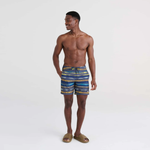 Saxx Mens Betawave 7" Swim Shorts -  Shade Stripe - Multi
