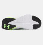 Under Armour Boys' PS UA Scramjet 7 Running Shoes - White / Hyper Green - 100
