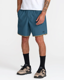 RVCA Mens Yogger Stretch Contrast 17" Short - Duck Blue