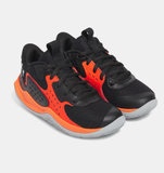 Under Armour Unisex UA Jet '23 Basketball Shoes - Black / Ares Red / Mod Gray - 006