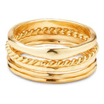 Pura Vida Golden Ring Stack ~ Gold