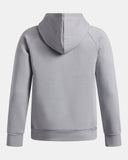 Under Armour Boys' Rival Fleece Hoodie - Mod Gray / White - 012