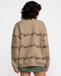 RVCA Womens KSL Boyfriend Crew - Desert Taupe