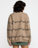 RVCA Womens KSL Boyfriend Crew - Desert Taupe