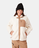 Roxy Axel Bonded Sherpa Jacket - Vanilla
