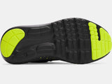 Under Armour Boys' GS UA Surge 4 Running Shoes - Black/High Vis Yellow - 006
