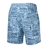 Saxx Mens Betawave 7" Swim Shorts -  West Coast - Chambray