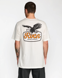 RVCA Mens On Wings Short Sleeve Tee - Antique White