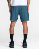 RVCA Mens Yogger Stretch Contrast 17" Short - Duck Blue