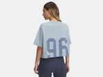 Under Armour Women's UA Rival Armour 96 Short Sleeve Tee - Harbor Blue/DOWNPOUR GRAY - 465