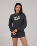 Salty Crew Womens First Mate Crew - Charcoal