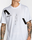 RVCA Mens VA Divided Short Sleeve Tee - White