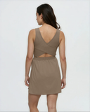 Tentree Women's Ashby Twist Back Tank Dress - Clay